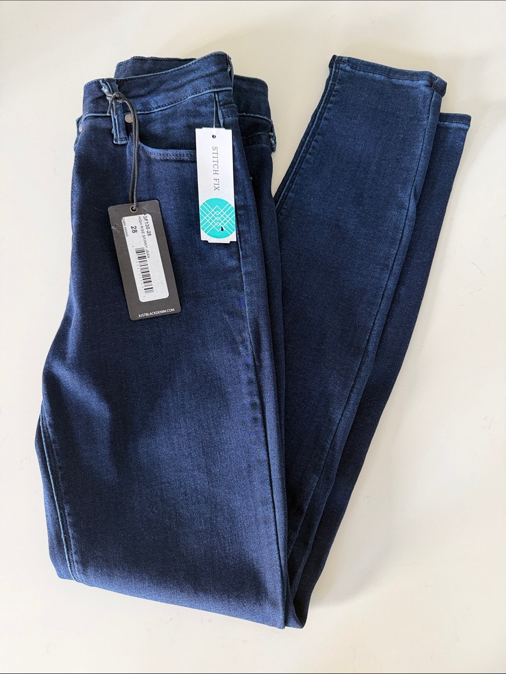 Just Black Denim Deep Indigo High Rise Skinny Jeggings
